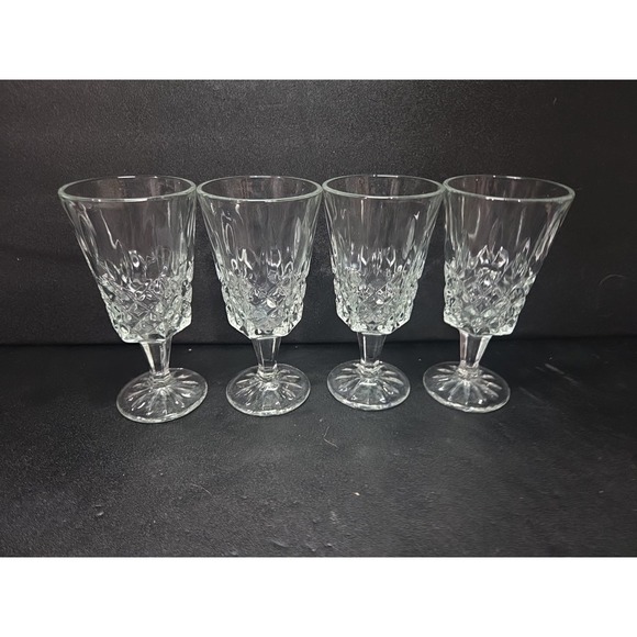 Shannon Jubilee Wine Glass Set, Vintage Sherry Glasses, Cut Crystal, Set of 4 - Picture 1 of 9